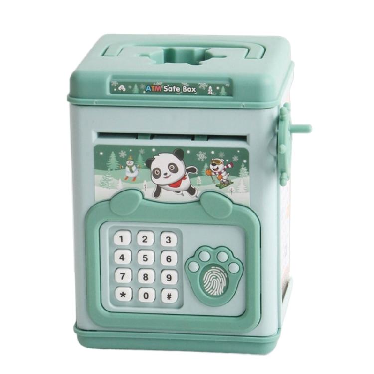 Kids Cash Box Children Fingerprint and Password Coin Box for Developing Intelligent Saving Habits