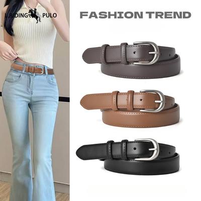 Genuine Leather Belt for Women, Cowhide Belt for Pants, Retro, Casual and Versatile Belt for Women