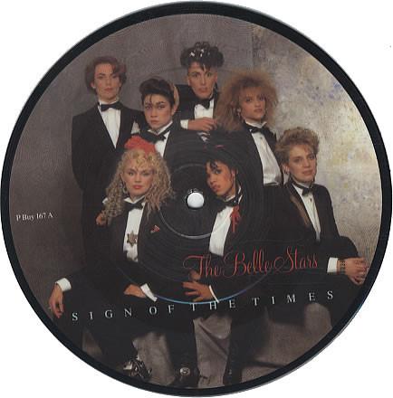 

7inch Record BELLE STARS Sign Of The Times PBUY167 Stiff 1983 UK Rock Used