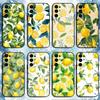 Mediterranean Lemon  Phone Case For Samsung S25,S24,S23,S22,S21,S20,Plus,Fe,Lite,Others Black Cover