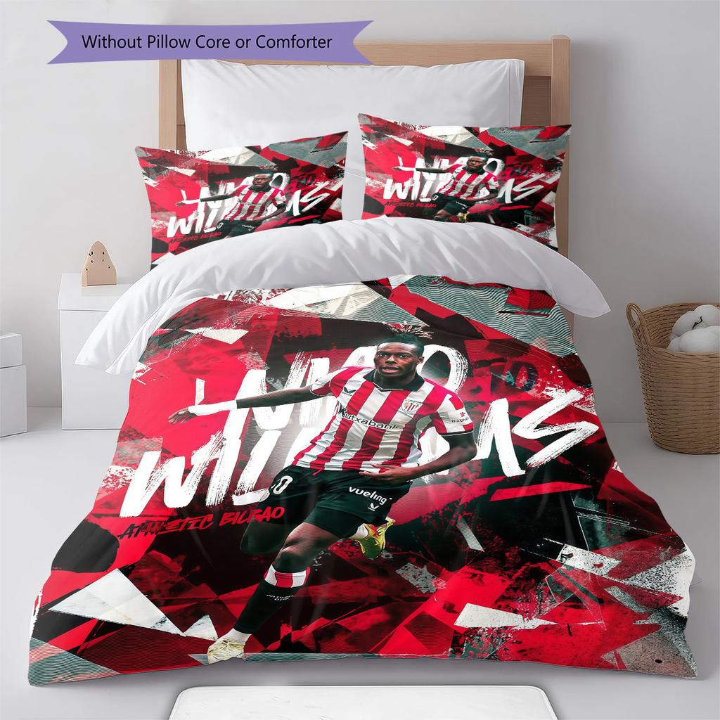 Bilbao Pattern Bedding Quilt Set Quilt Cover Pillowcase Home Decoration Birthday Gift (1 * Duvet Cover + 2 * Pillowcase, Without Core)