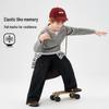ASK JUNIOR Boys' Textured Fake Two-Piece Long-Sleeve T-Shirt