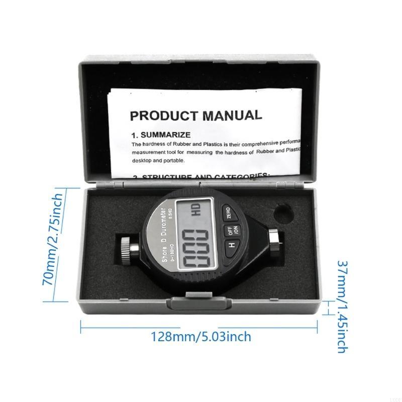 Electronic Digital Shore Hardness Tester, Silicone Plastic Rubber Tire Hardness
