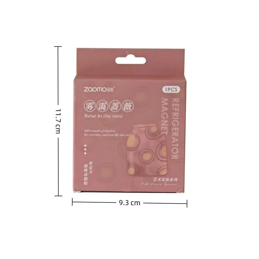 New Acrylic Refrigerator Magnet Magnetic Special-Shaped Fridge Magnets Art Vase Series 3D Flower Arrangement Stereo Decorative