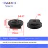 1/4 Camera Hot Shoe Mount with 3/8 Cold Shoe Adapter, 5/8 Adapter Base & Tripod Head Extension Screw for Flash Stand Base