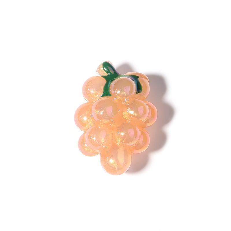 10Pcs Color Acrylic Beads Lovely Grape Shape Loose Spacer Beads for Jewelry Making DIY Bracelet Phone Chain Ornament Accessories