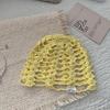 Erwachsenen-Badehaube Hohlbeutel Kopfhut Einfarbige Gestrickte Netzmütze Modische Pailletten Konkave Fischernetz-Kopfschalenhut