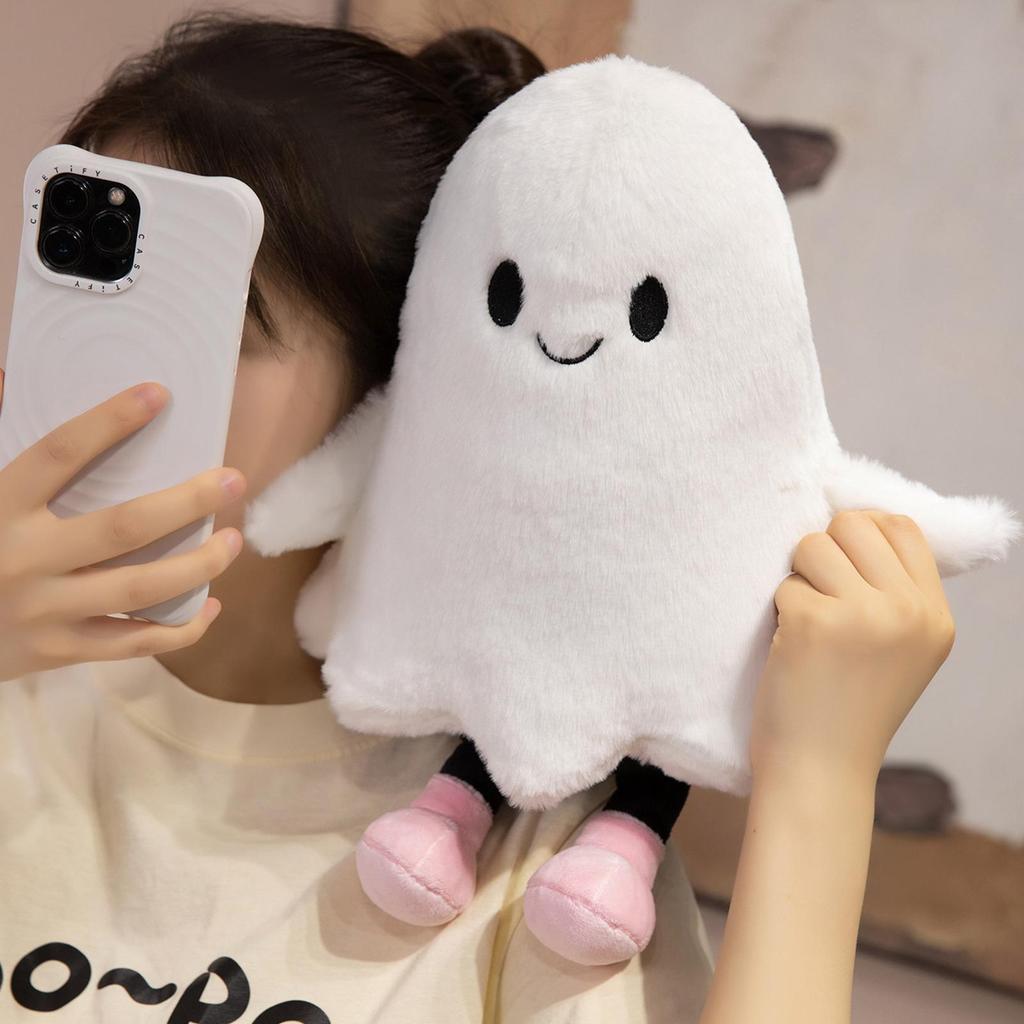 Halloween Cute Ghost Figure Stuffed Doll Toy Decorations Doll Cute Birthday Gifts For Kids Home Holiday Party Display Decor