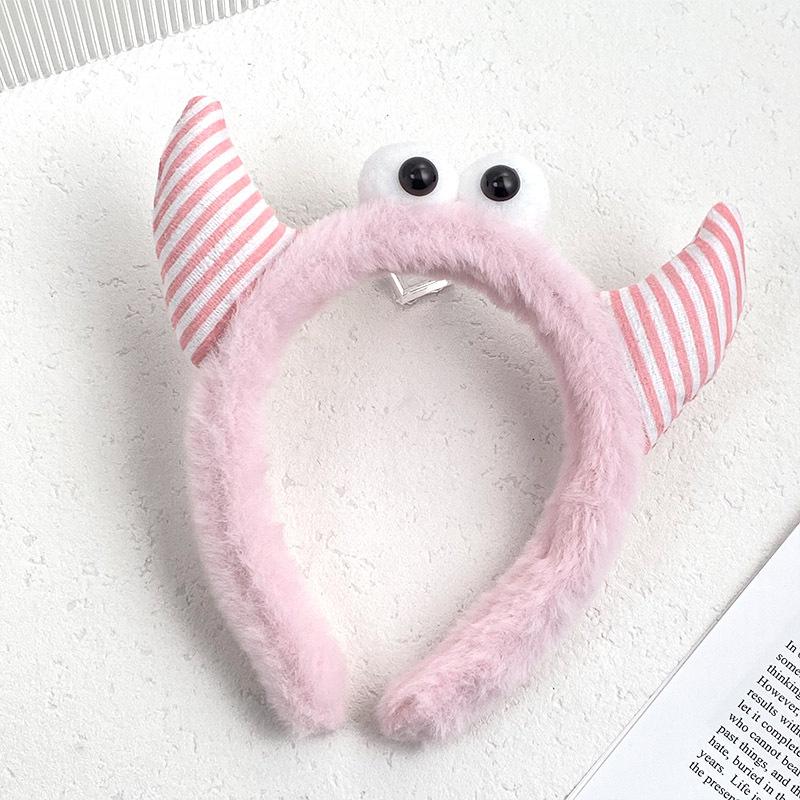 Headbands Style Cute Big Eyed Pointed Horned Monster Womens Hair Accessories
