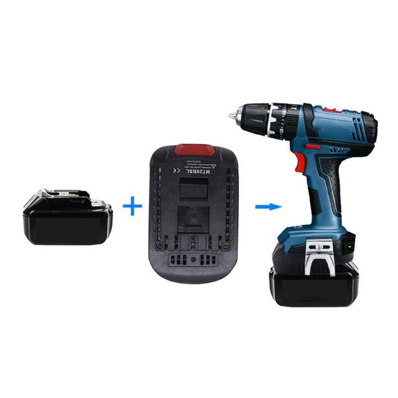 Universal 18V Power Tool Adapters Safe Overcharge Defense Ergonomic Designs Batteries Converter Suitable for Power