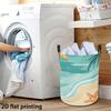 1pc, Starfish Shell and Beach Laundry Basket, Foldable Laundry Hamper, Freestanding Dirty Clothes Hampers for Laundry, Bedroom, Dorm, Laundry Baskets
