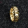 Hip Hop Mens Cuban Ring Jewelry Women Gold Plated Cuban Link Ring