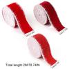 Christmas Hair Bows DIY Fabric Art Decoration Packaging Ribbons Handmade Velvet Ribbon Home Party 2m/Roll