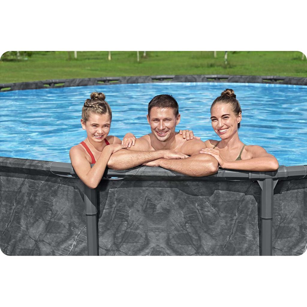 Piscină de grădină cu cadru 610 X 132 Cm 11-în-1 Bestway 561Ke