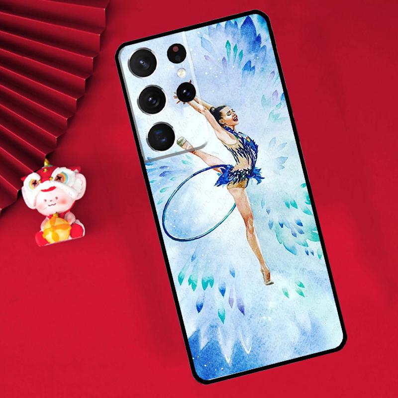 Gymnastics Oil Painting Case For Samsung Galaxy S25 S26 Ultra S21 S22 S20 S23 S24 Ultra Plus S10 S25 FE Cover Funda