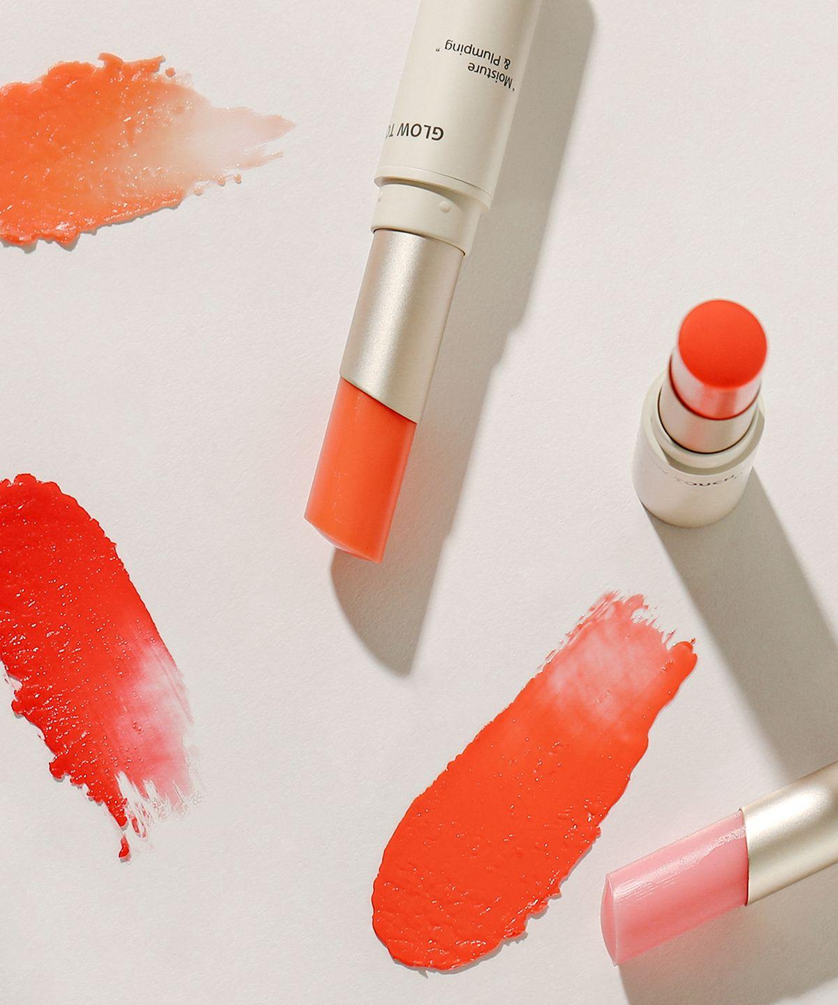 Plum Pang Color Lip Balm (Step 1 Light Coral / Step 2 Sunny Peach)