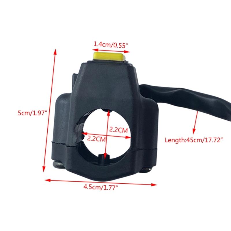 Universal ATV Motorcycle Quad Horn Off Stop Button Motorbike Accessories With Square Cannula Connector