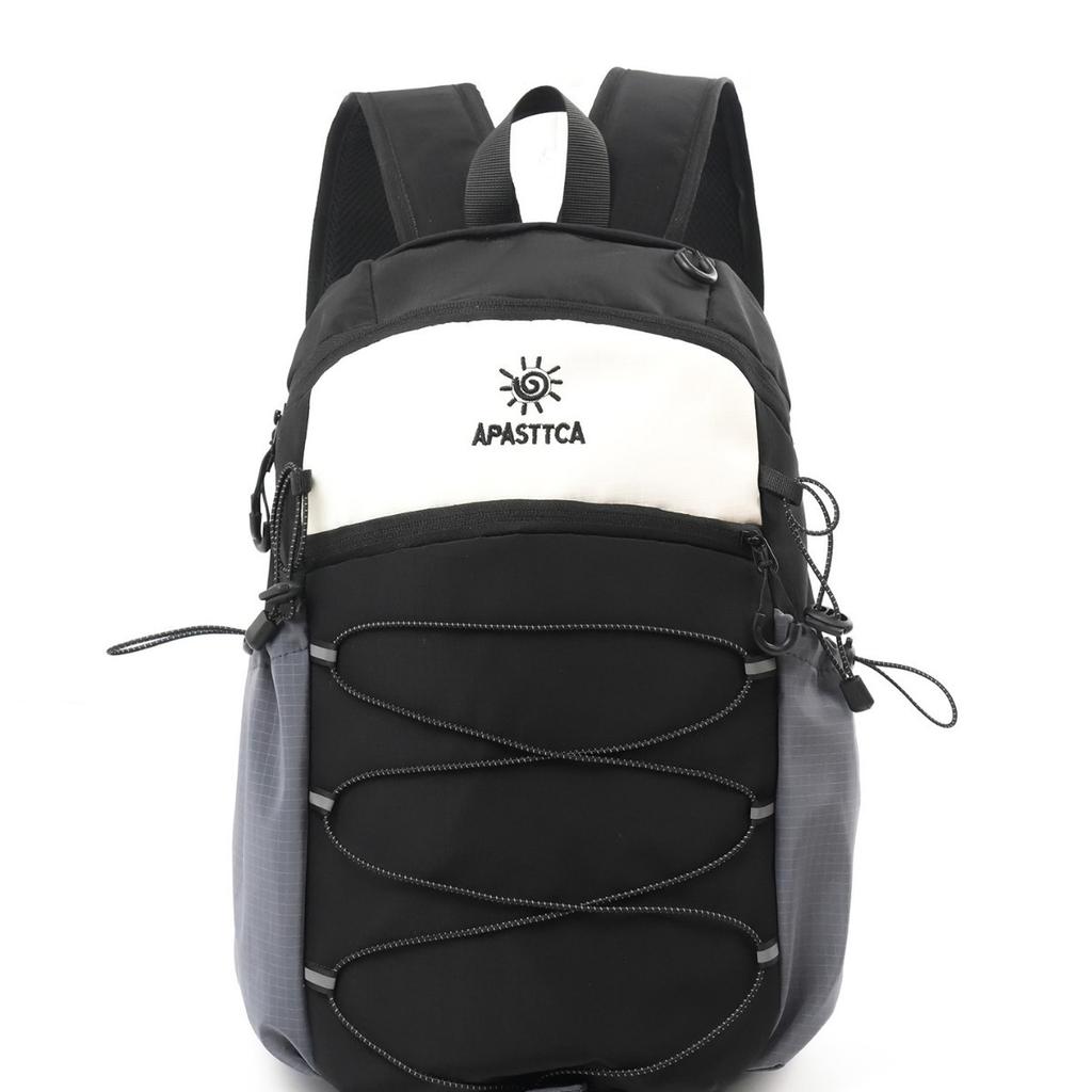 Schoolbag Low Saturation Soft Contrast Color Design Backpack Couple College Student Daily Commuter Outdoor Travel Versatile Backpack
