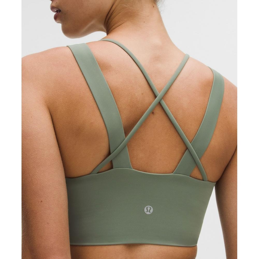 Lululemon Like A ClouD Longline brA  Light Support  D DD Cup Willow leAf