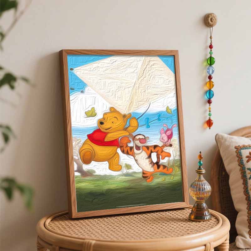 Disney Winnie The Pooh Tigger Piglet Oil Painting Kit Home Decor Gift
