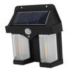 Outdoor Wall Lamp Square 2 Lamps Motion Sensing 3 Modes Solar Powered Waterproof Wall Mounted