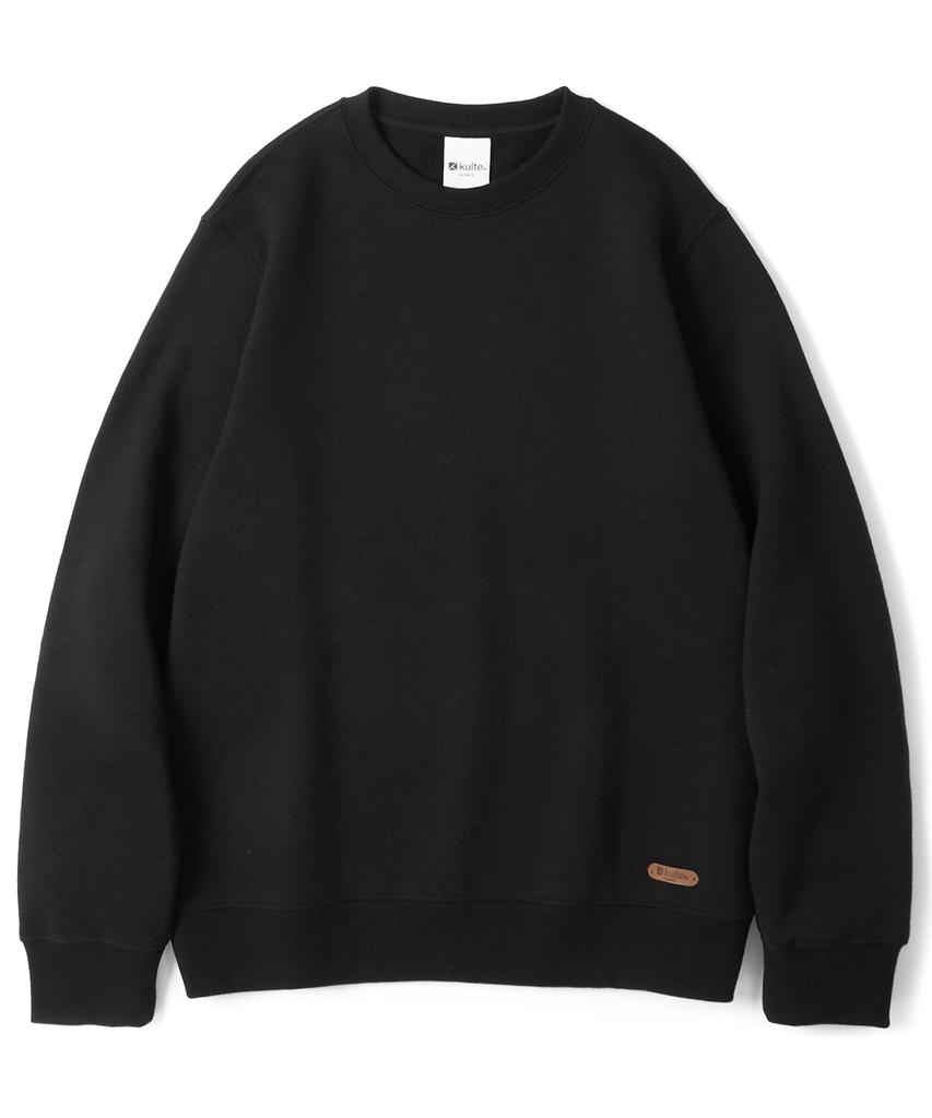 KULTE 809 Standard Fit Leather Icon Sweatshirt Black