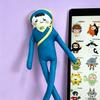Cp Abstract Mouse Plush Doll With Wire Frame For Collectors And Creative Display