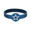 Irregular Shape Silicone Wristband with Color Print and Embossed Pattern