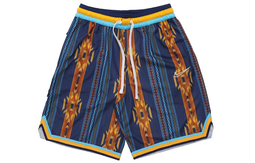 Nike Basketball Shorts Men's Blue Moderate Straight Fit Pants BV9444-492