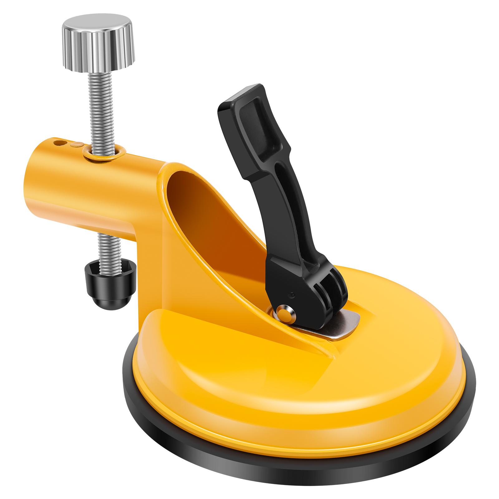 

Floor Gap Fixer Tool Heavy Duty Adjustable Height Setter Professional Floor Gap Fixer Tools Leveling Alignment Clamp for Granite помаранчевий
