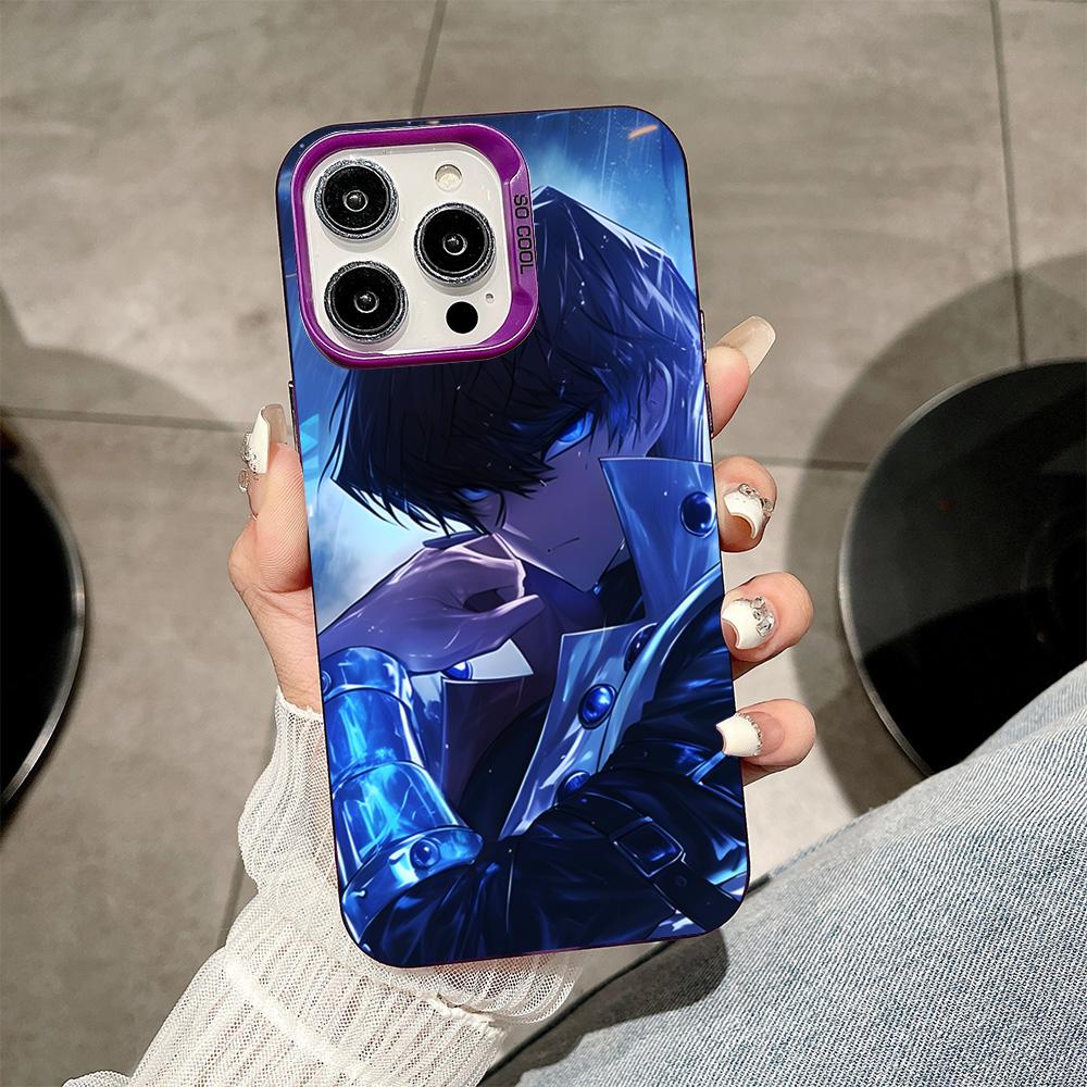 Yugioh Seto Kaiba Phone Case for iPhone 17 16 15 14 13 12 11 X XR XS Air Pro Max Plus Purple Colorful Silver Cover