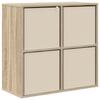 Sideboard with Drawers Sonoma Oak Finish 68.5 X 32 X 67 Cm