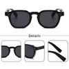 HBK Punk Square Sunglasses Men Punk Sun Glasses for Women Fashion Travel Outdoor Cycling UV400 Lunette De Soleil Homme