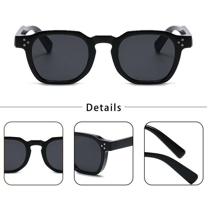 HBK Punk Square Sunglasses Men Punk Sun Glasses for Women Fashion Travel Outdoor Cycling UV400 Lunette De Soleil Homme
