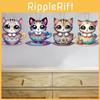 Charming Acrylic Cat Mug Hanging Ornament For Car Interior Decoration Multiple Colors Available