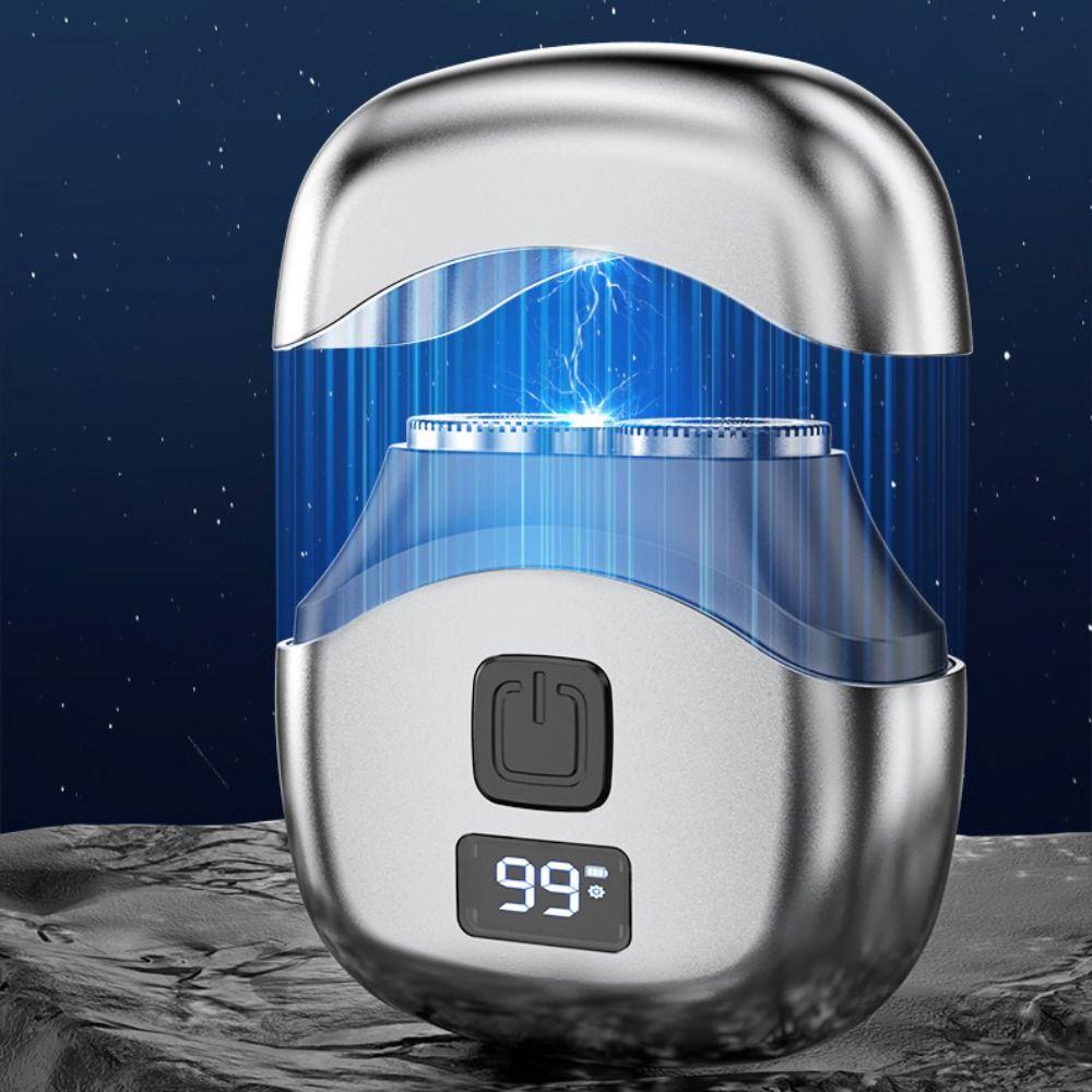 Digital Display Electric Shaver Double-headed Beard Hair Trimmer Travel Pocket Razor  Household