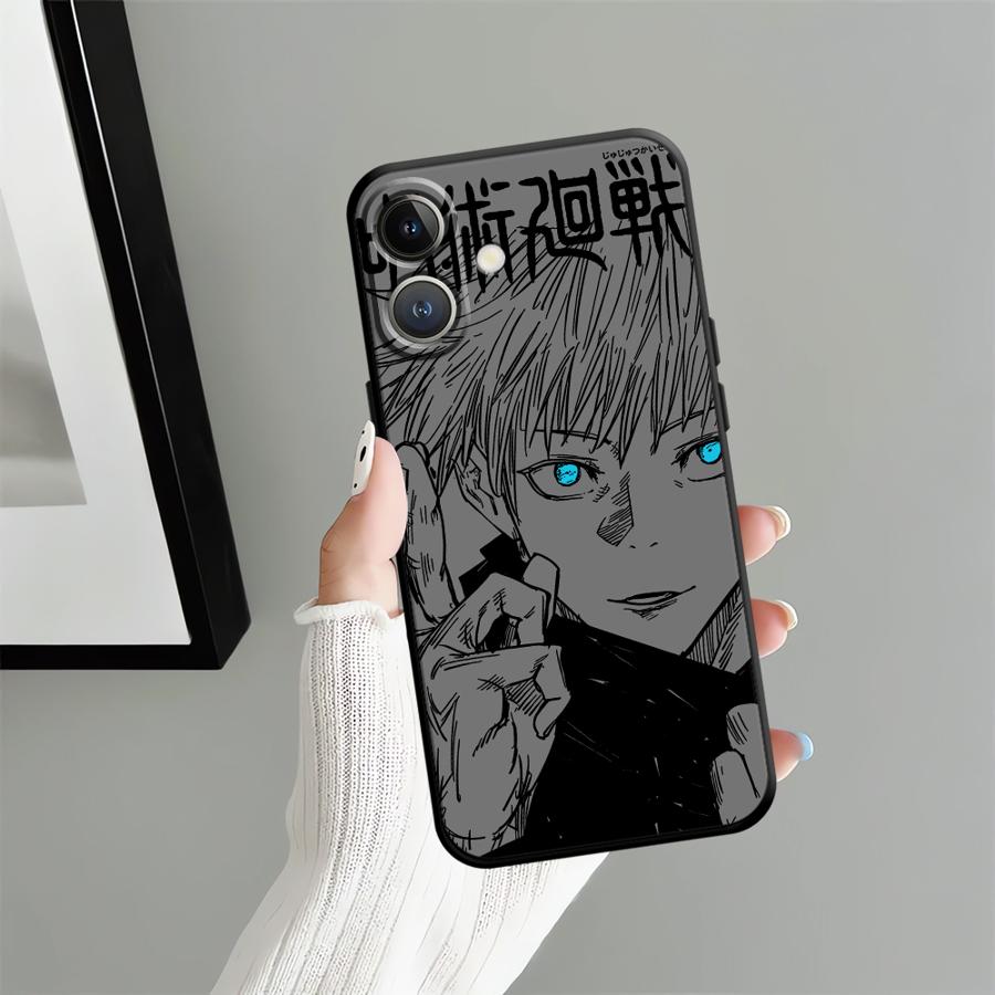 

Крутой чехол с аниме-персонажем для iPhone 7 8 17 16 Pro Max 13 Mini 12 SE X XS XR 11 14 17Air 15 Plus Мягкая задняя крышка телефона iPhone 12