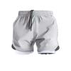 Men's Quick-Drying Three-Quarter Running Shorts with Inner Lining - American Style Fitness Pants