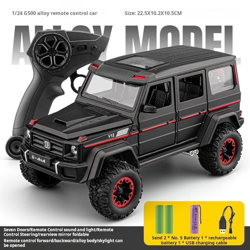 

Official authorized 1:24 Mercedes-benz G500 alloy Multi-directional remote control car Exquisite Toy car boys Gift collectibles чорний
