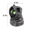Collectible Cat Figurine Gothic Cat Statue 8cm Cat Lover Present Emerald Eyes Feline Figurine Intricate Detailing