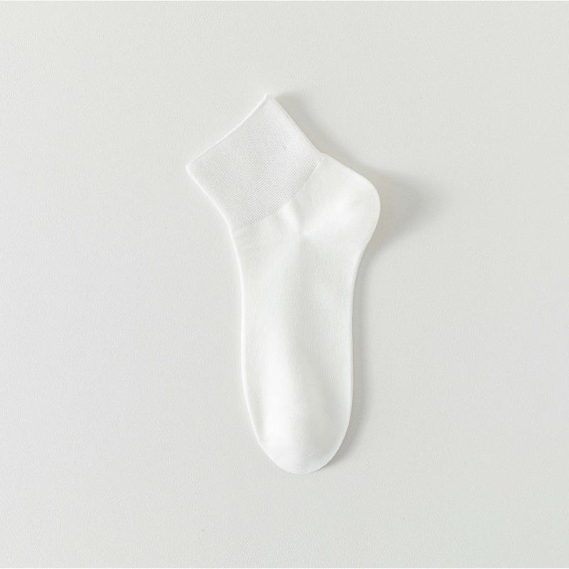 5 Pairs of Women's Spring and Summer Thin Pure Cotton Deodorant Sweat Absorption Sports All Match Mid Tube Socks