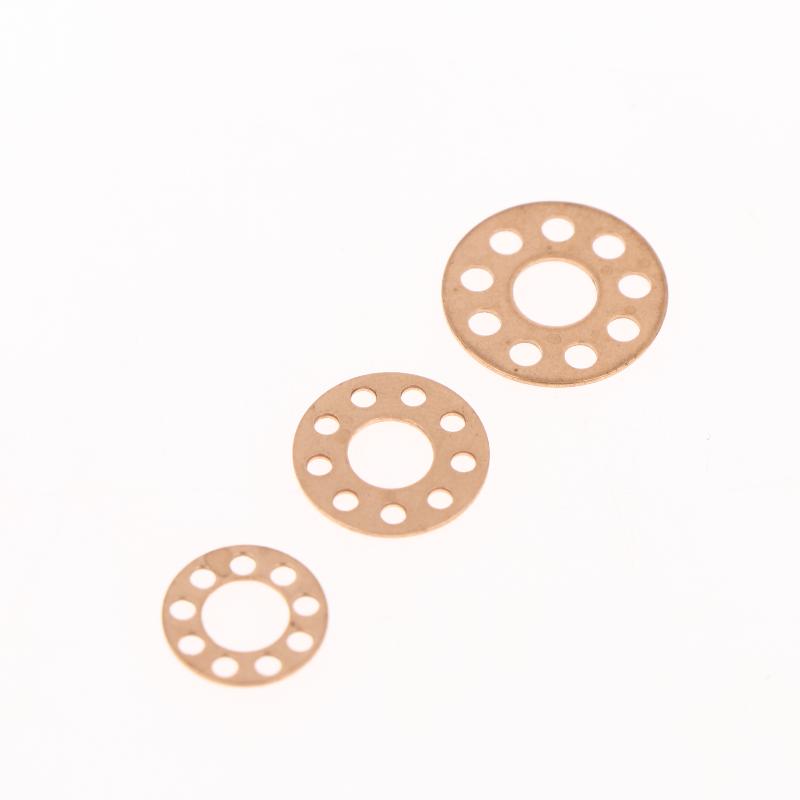 10Pcs 14X5.2X0.5Mm Brass Washers Gasket Storage Oil Brass Washer 10X5.2X0.5Mm Folding Knife Accessories 12X5.2X0.5Mm