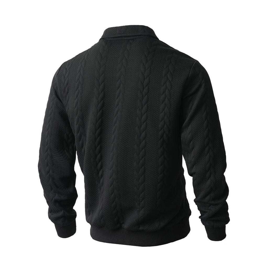 Men's Color Half-Zip Shirt for Casual Daily Wear