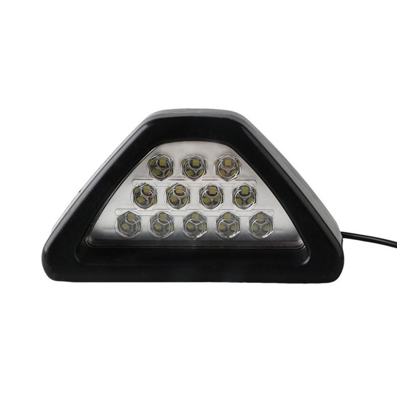 Car Triangle Brake Stop Light Led Universal Lamp Warning Drl Red 12 Rear Tail Light Auto Signal Rear Tail Stop Brake Light