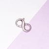 925 Sterling Silver Double Opening Figure 8 Spring Clasp for Necklaces and Bracelets