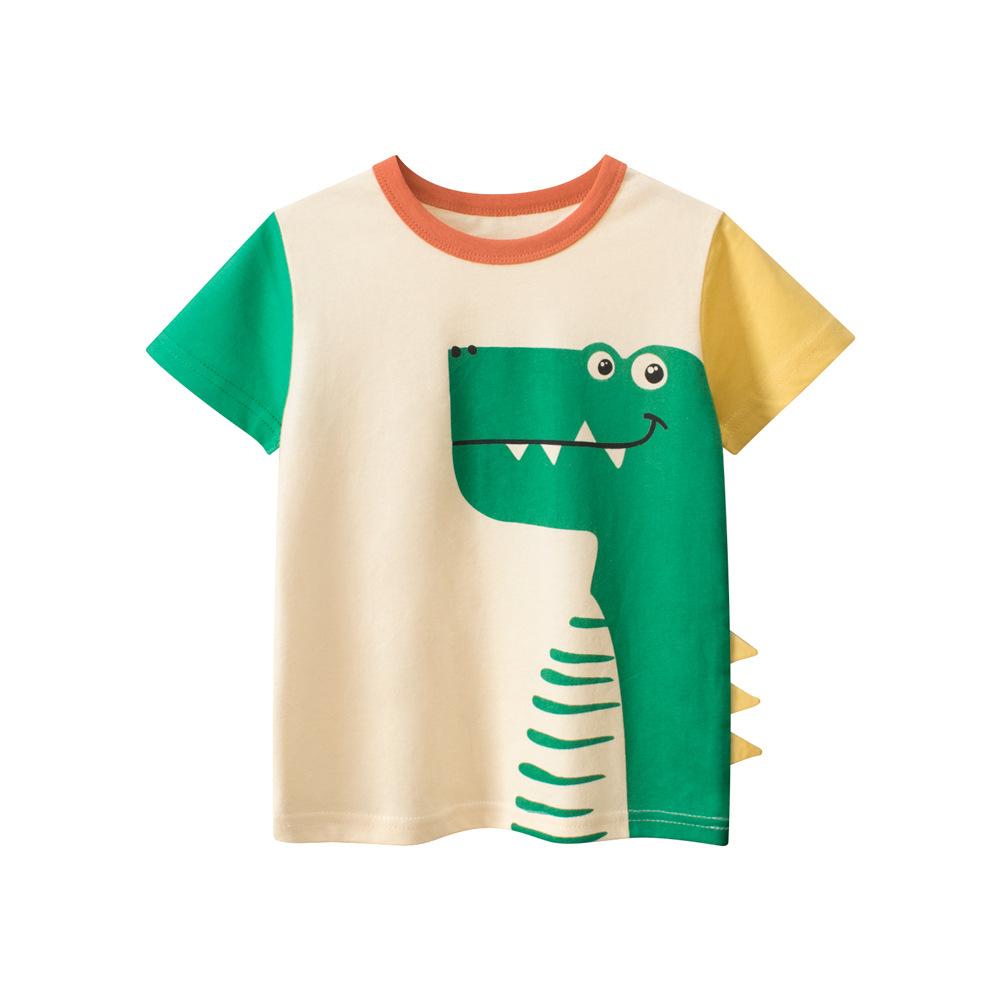 Children s short-sleeved t-shirt summer new children s clothing, baby clothes boys cartoon Korean version top 90cm