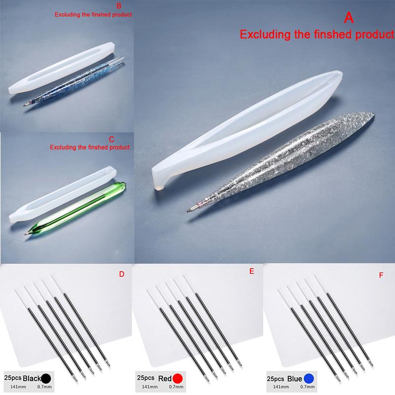 Długopis Uv Żywica Epoksydowa Silikonowa Forma Diy Długopis Obudowa Robienie Narzędzi Wkłady