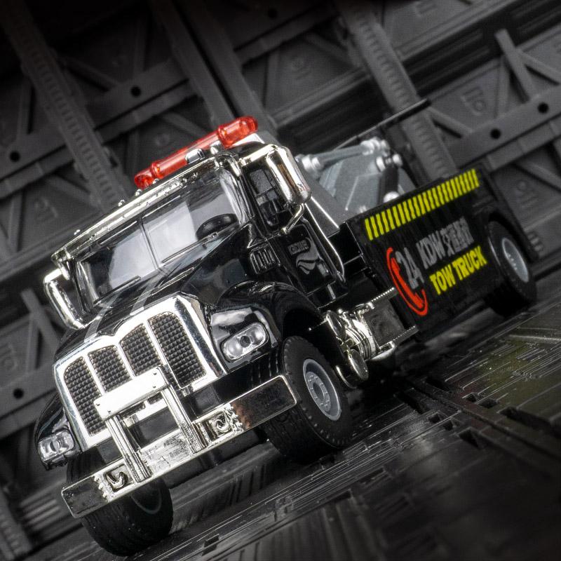 New Alloy Traffic Road Rescue Car Model Diecast Metal Toy Engineering Trailer Truck Wrecker Crane Car Model Simulation Kids Gift