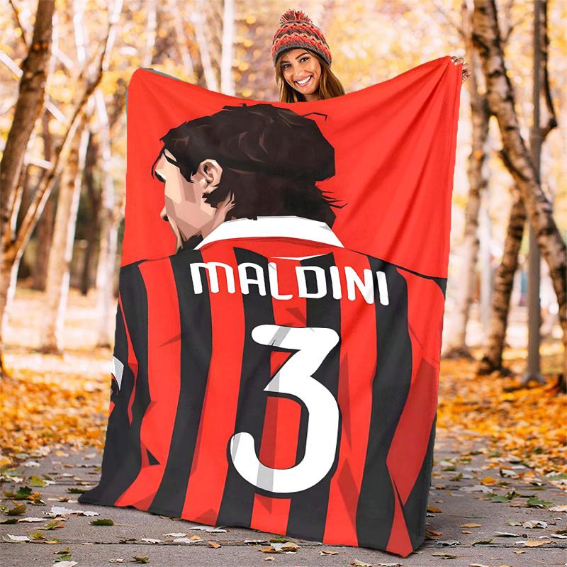 Maldini Flannel Blanket Soft All-Season Throw, Design for Camping, Car Travel, Hiking Sofa, Bed, Office Perfect Gift for Parties
