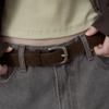 (1st) Suede Belt (Brown)